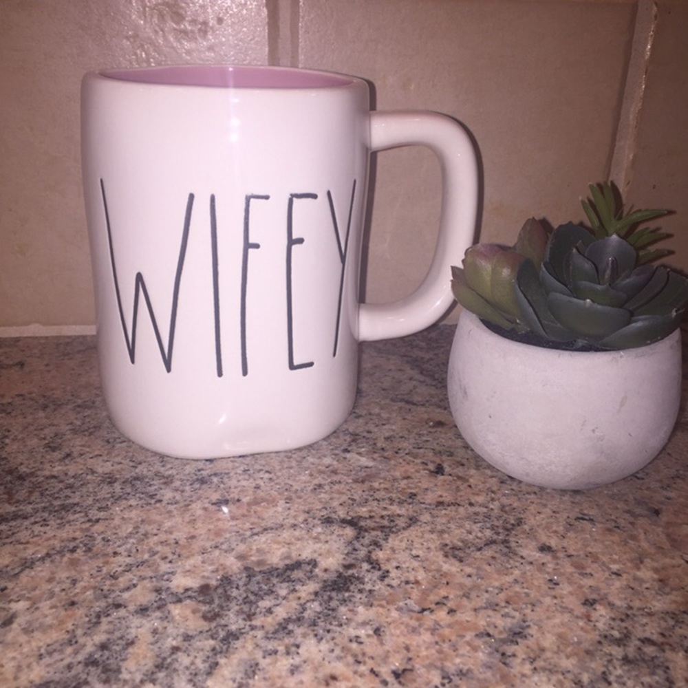 Rae Dunn Wifey Mug with Pink inside